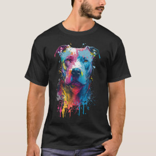 American Pitbull - Graffiti Ink Splash T-Shirt