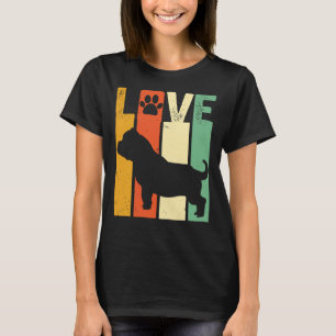 American Pitbull Or Bully Breed Dog Lover Retro Vi T-Shirt