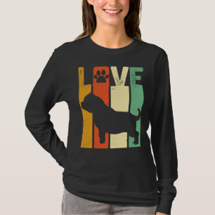 American Pitbull Or Bully Breed Dog Lover Retro Vi T-Shirt