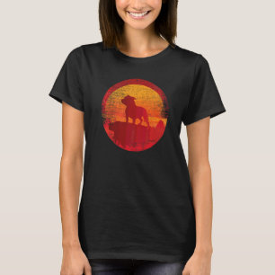 American Pitbull Terrier Apbt Retro Sunset T-Shirt
