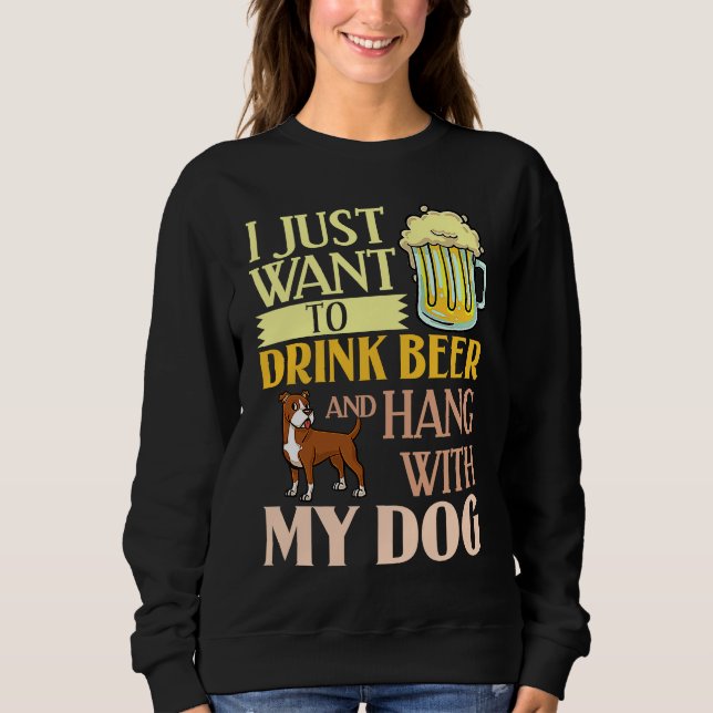 American Pitbull Terrier Dog Puppies Owner Lover 2 Sweatshirt (Front)