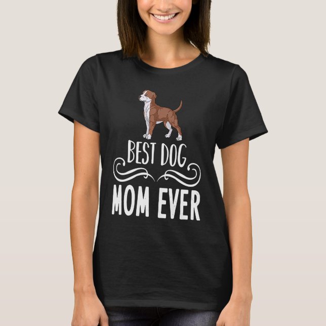 American Pitbull Terrier Dog Puppies Owner Lover T-Shirt (Front)