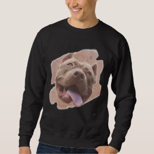 American Pitbull Terrier In Watercolour Sweatshirt