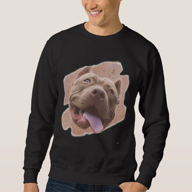 American Pitbull Terrier In Watercolour Sweatshirt (Front)
