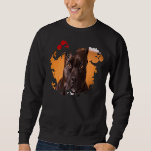American Pitbull Terrier Ink Splatter Cute Look On Sweatshirt