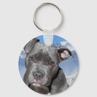 American Pitbull Terrier Puppy Dog Key Ring