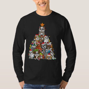 American Pits Bully Dog Breed Christmas Tree Xmas T-Shirt
