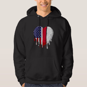 American Polish Heritage Month Poland Flag Heart Hoodie