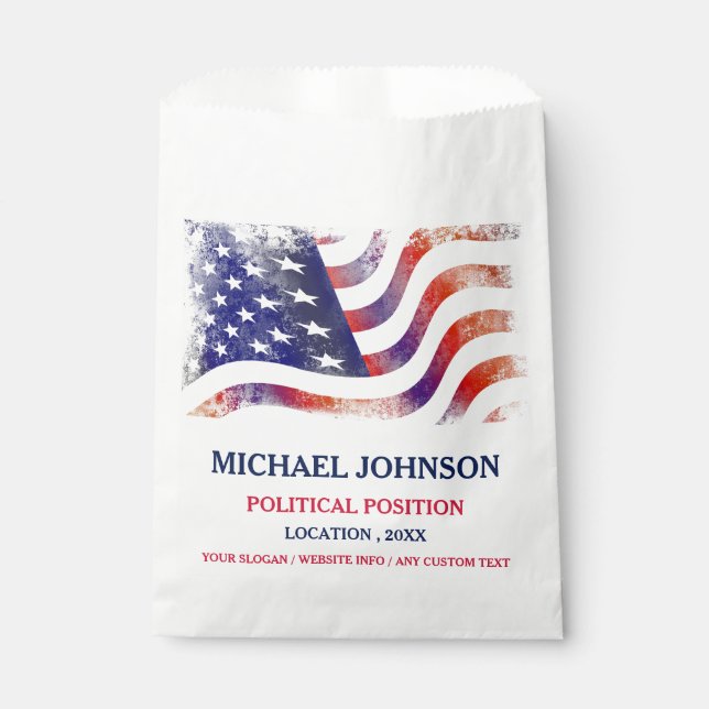 American Political Campaign Election Advertising  Favour Bag (Front)