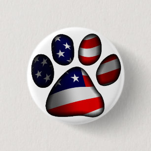 American Pooch 3 Cm Round Badge