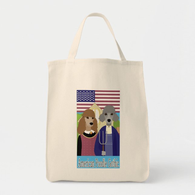 American Poodle Gothic Tote (Front)