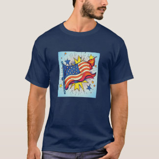 American Pop Art Flag T-Shirt