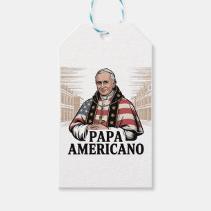American Pope Leo Catholic Church Christian Faith Gift Tags