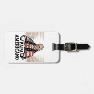 American Pope Leo Catholic Church Christian Faith Luggage Tag