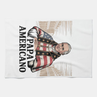 American Pope Leo Catholic Church Christian Faith Tea Towel