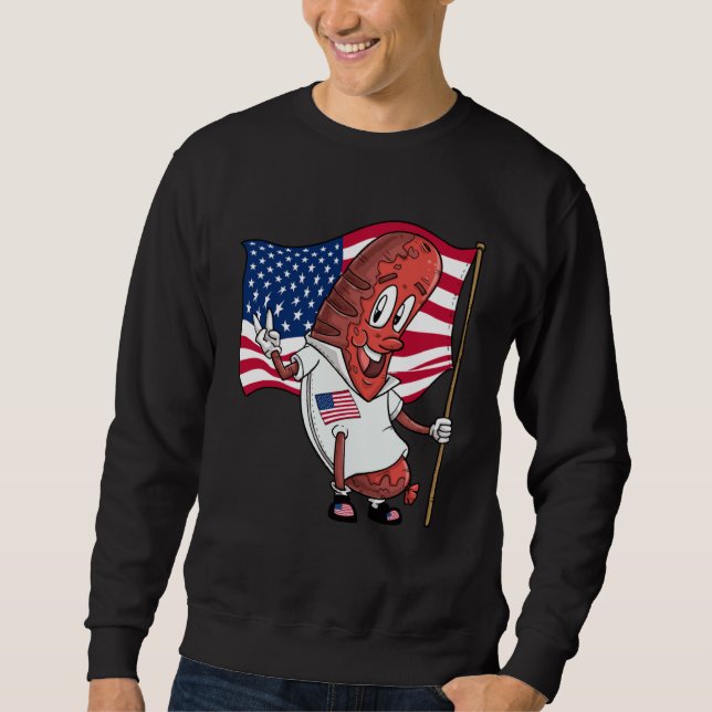 American pork roast sausage sweatshirt (Front)