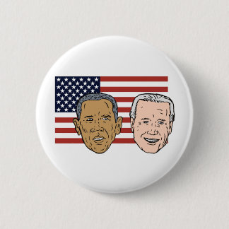 American President Barack and VP Joe Biden 6 Cm Round Badge