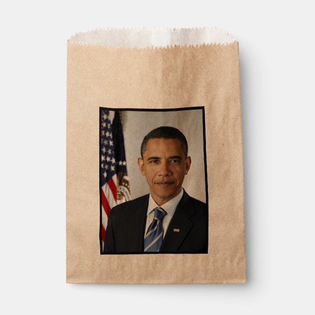 American President Barack Obama at White House  Favour Bag (Front)