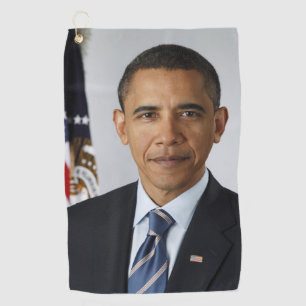 American President Barack Obama at White House Golf Towel