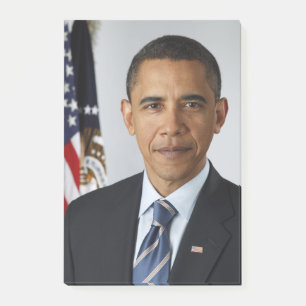 American President Barack Obama at White House Post-it Notes
