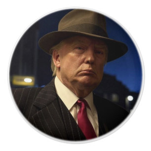 American President Donald Trump Godfather Ceramic Knob