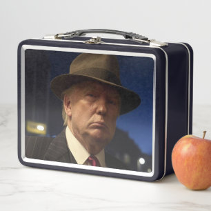American President Donald Trump Godfather Metal Lunch Box
