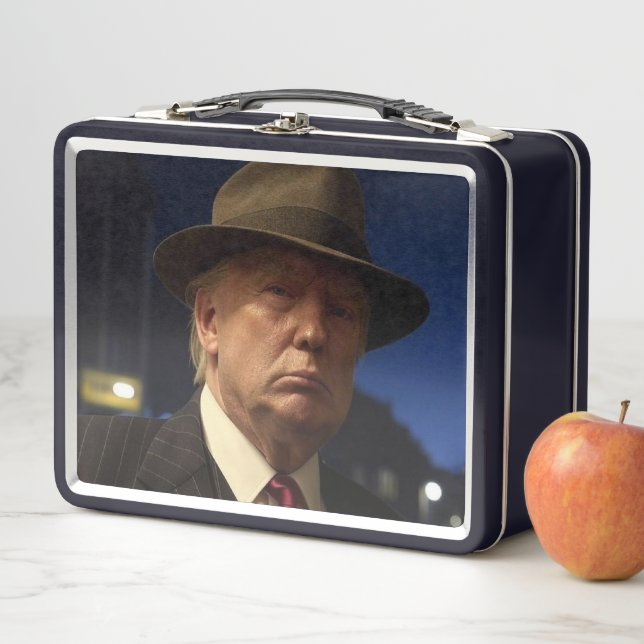 American President Donald Trump Godfather Metal Lunch Box (In Situ)