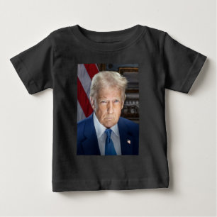 American President Donald Trump Photo 2025 Baby T-Shirt
