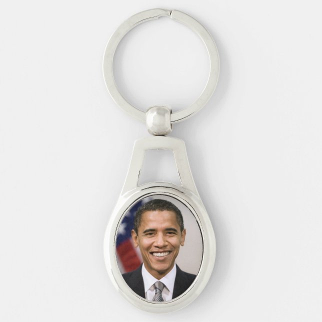 American President Elect Barack Obama  Key Ring (Front)