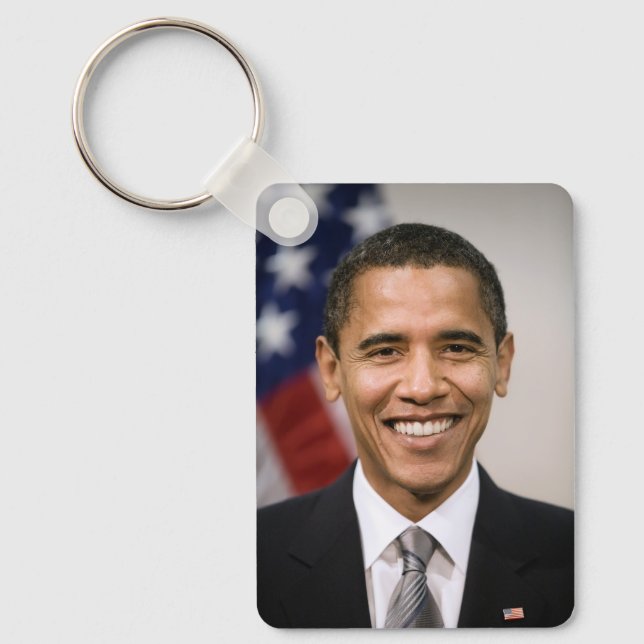 American President Elect Barack Obama  Key Ring (Front)
