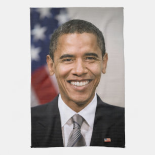 American President Elect Barack Obama Tea Towel