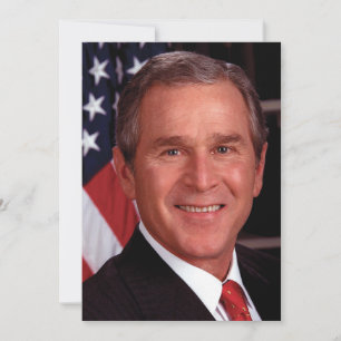 American President George Bush Christmas Card