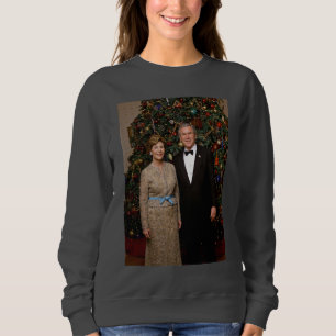 American President George Bush Christmas Card Sweatshirt