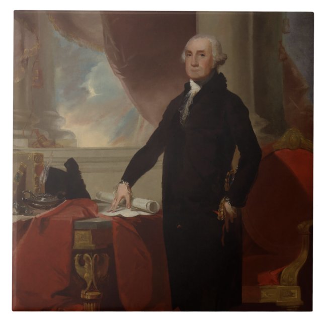 American President George Washington Lansdowne  Ceramic Tile (Front)