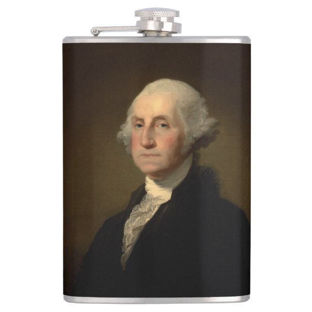 American President George Washington, Stuart Hip Flask (Front)