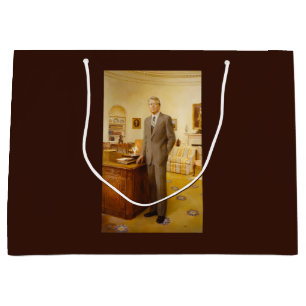 American President James Earl Carter Oval Office Large Gift Bag