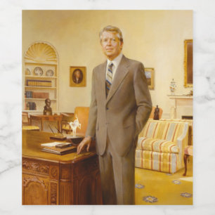 American President James Earl Carter Oval Office Wine Label