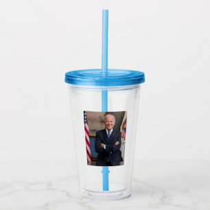 American President Joe Biden as Senator Acrylic Tumbler