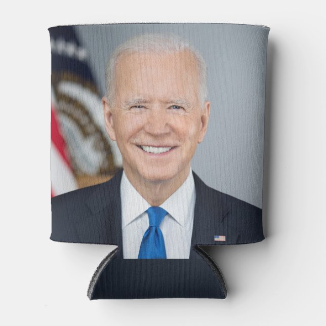 American President Joe Biden White House Photo  Can Cooler (Front)