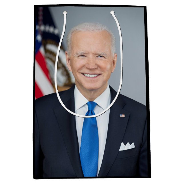 American President Joe Biden White House Photo  Medium Gift Bag (Front)
