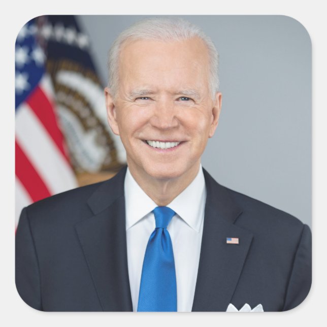 American President Joe Biden White House Photo  Square Sticker (Front)