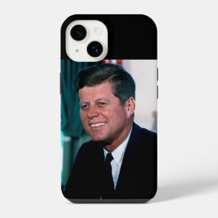 American President John F. Kennedy in Oval Office iPhone 14 Case