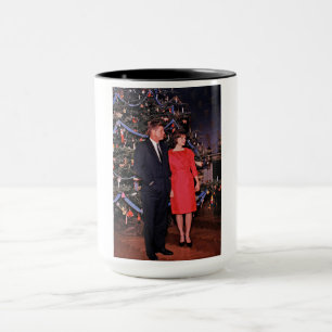 American President John Kennedy Christmas Card Mug