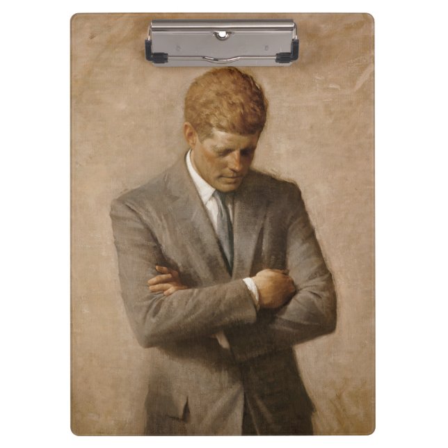 American President John Kennedy Painted Portrait  Clipboard (Front)