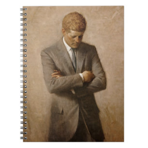 American President John Kennedy Painted Portrait Notebook