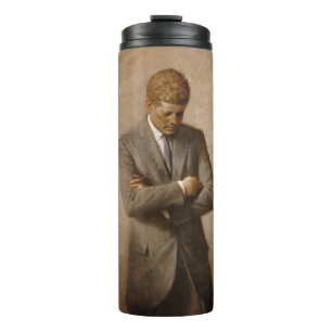 American President John Kennedy Painted Portrait  Thermal Tumbler