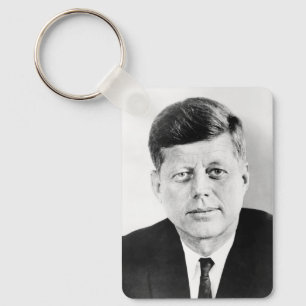 American President John Kennedy Presidential Photo Key Ring