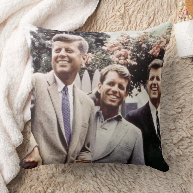 American President John Kennedy & Robert & Ted Cushion (Blanket)