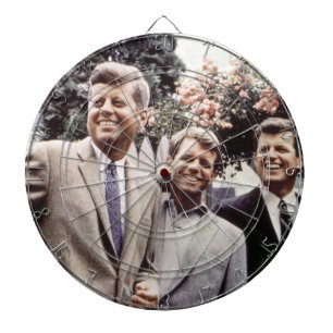 American President John Kennedy & Robert & Ted Dartboard