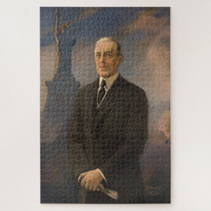 American President Woodrow Wilson & Liberty Jigsaw Puzzle